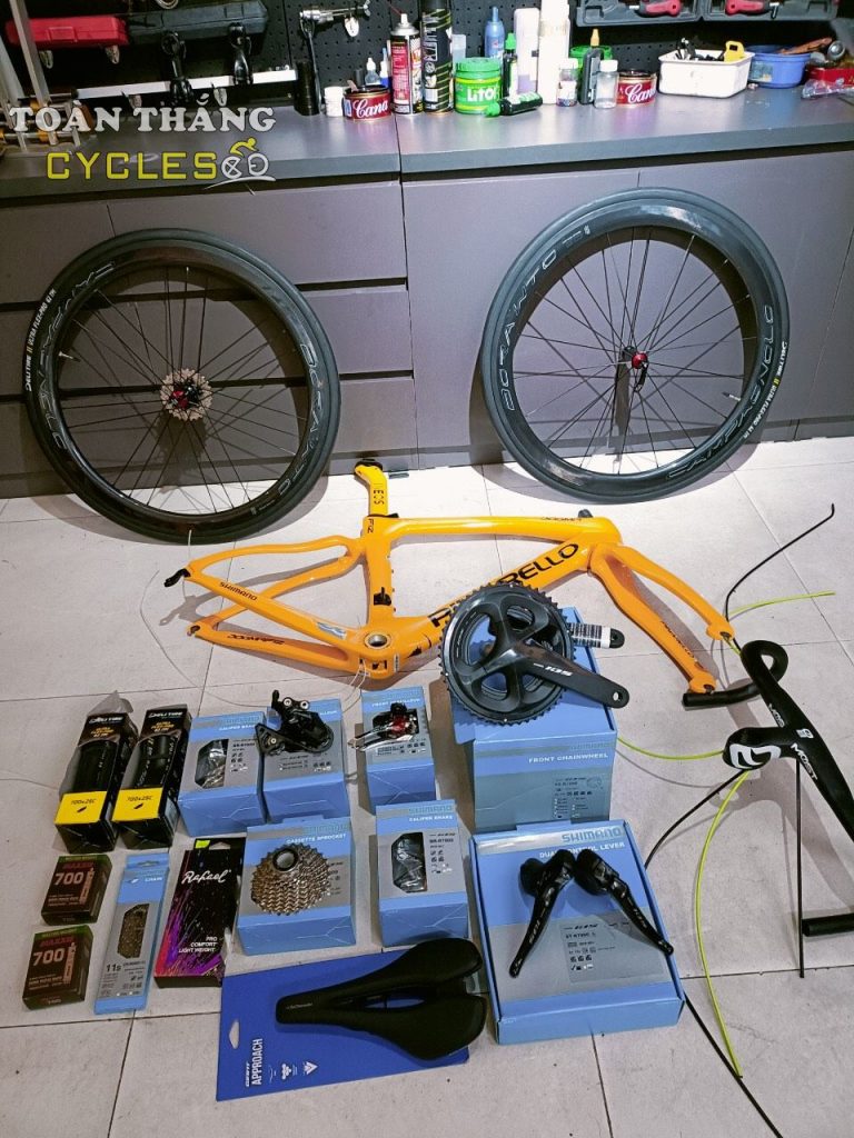 lắp ráp xe đạp, build xe đạp, xe đạp dựng Toan Thang Cycles